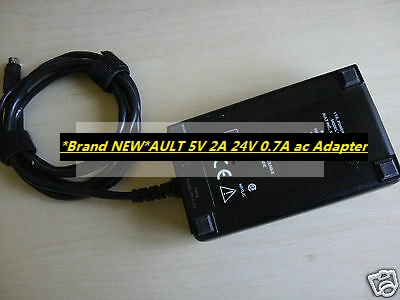 *Brand NEW*AULT I.T.E. POWER SUPPLY SW202 MA-00-00-F-02 4-Pin 5V 2A 24V 0.7A ac Adapter